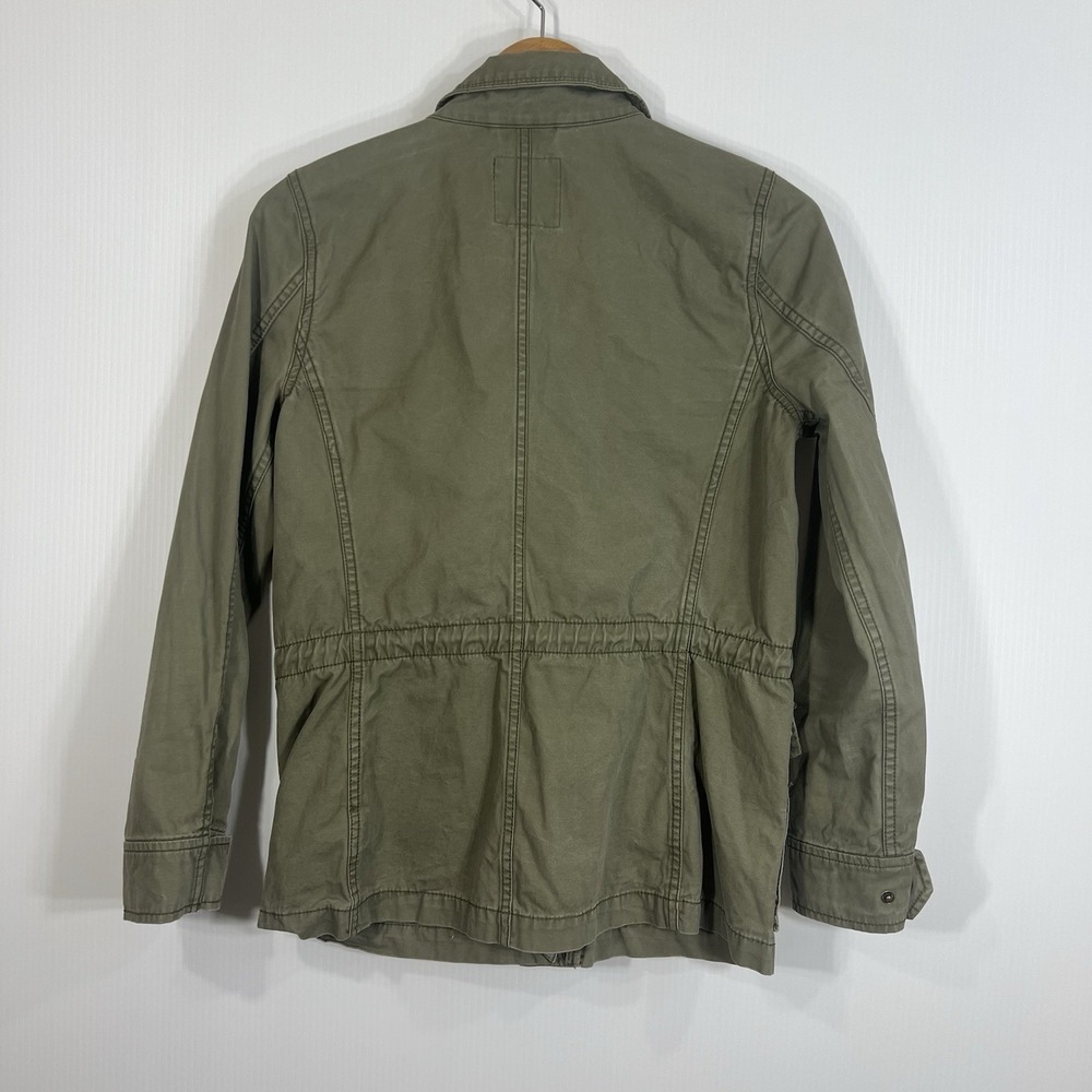 Madewell Passage Utility Jacket Women's Size Small Army Green Full Zip Pockets - Picture 6 of 12